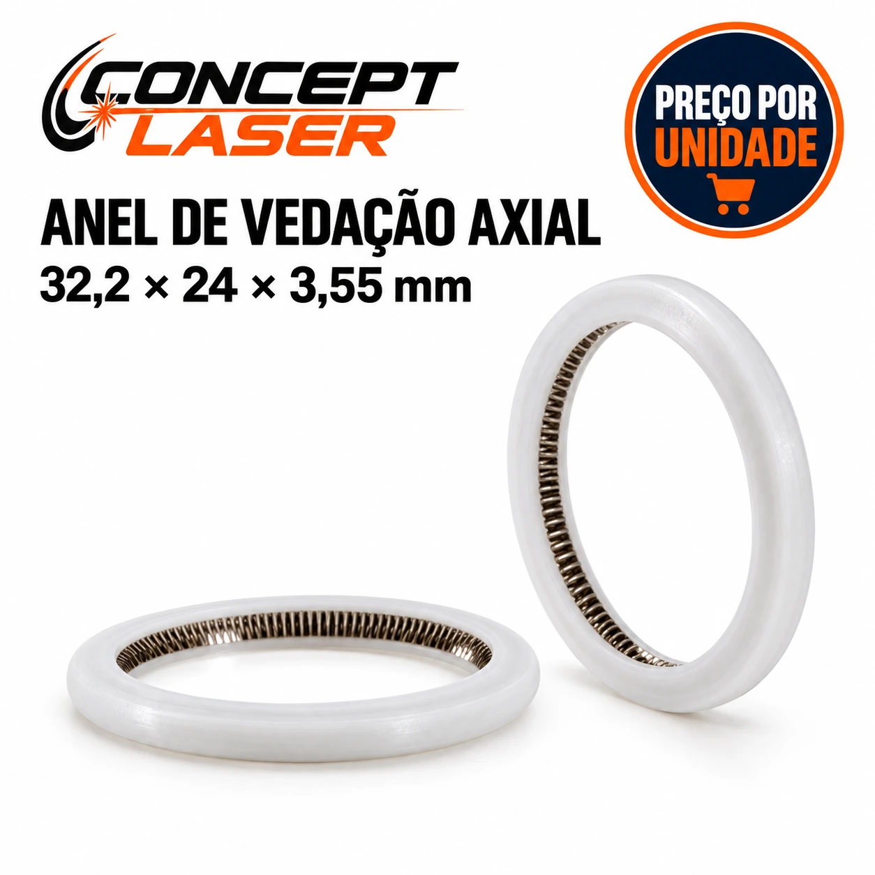 Anel de vedação 32,2 × 24 × 3,55 mm