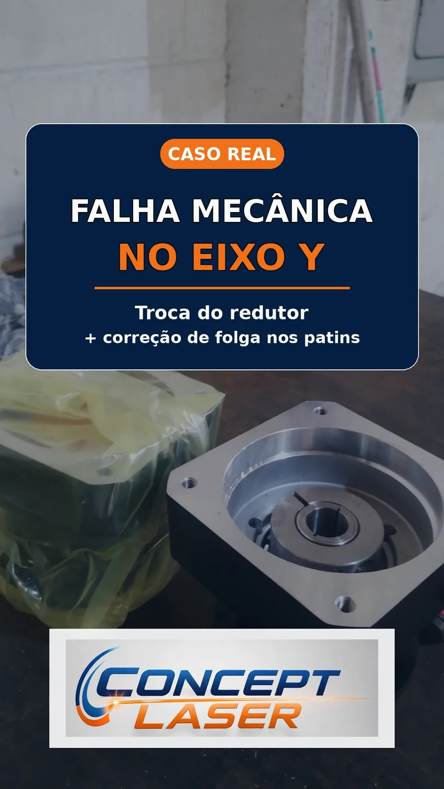 Falha mecânica no eixo Y