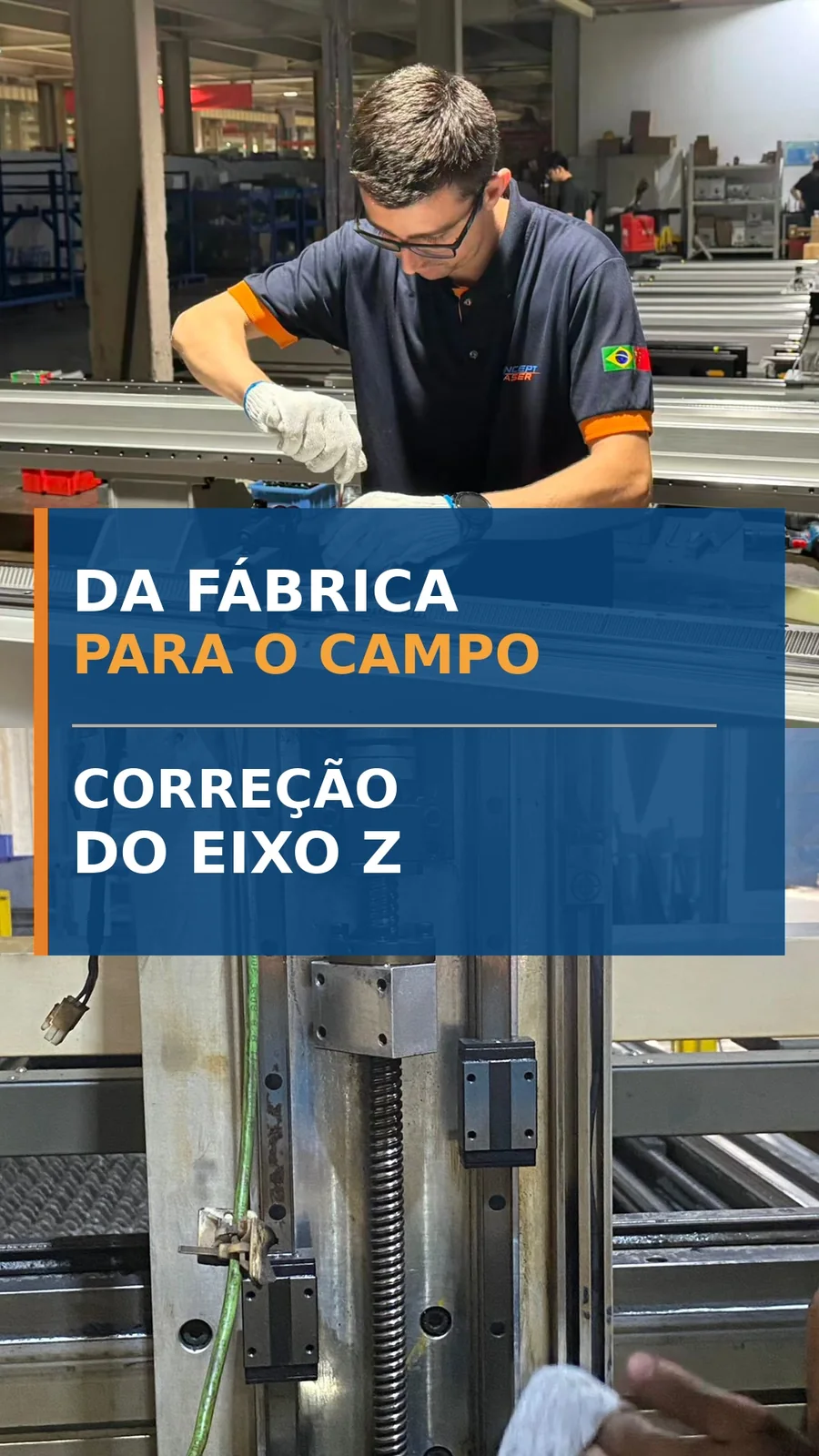 Correção e alinhamento do eixo Z
